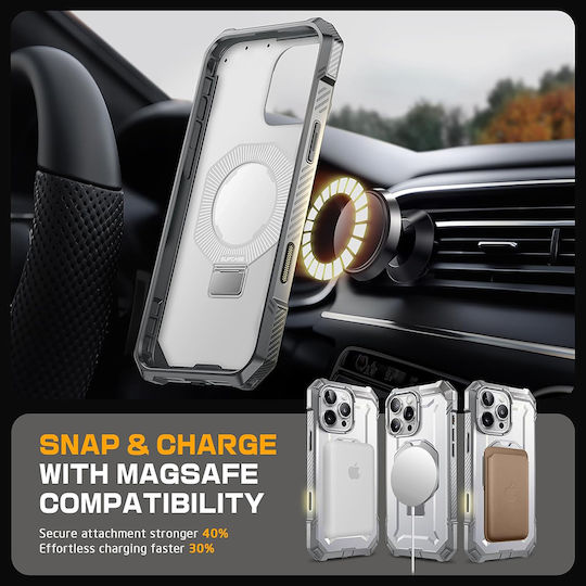 Supcase Unicorn Beetle Defender Back Cover Metallic White (iPhone 16 Pro)