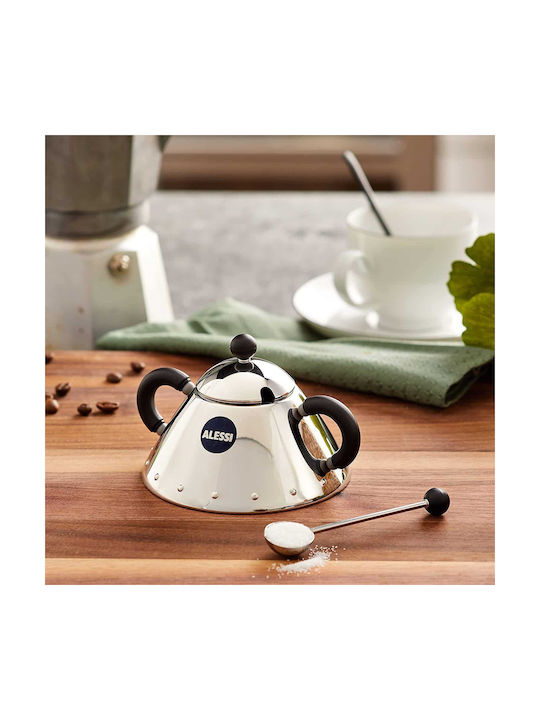 Alessi Metallic Sugar Bowl Silver