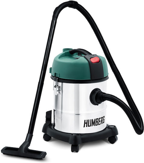 Humberg Vacuum Wet / Dry 1200W with Stainless Bin 20lt