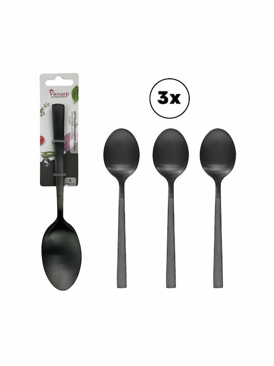 Viosarp Spoon Set Stainless Black 19.5cm 5206753046547 3pcs