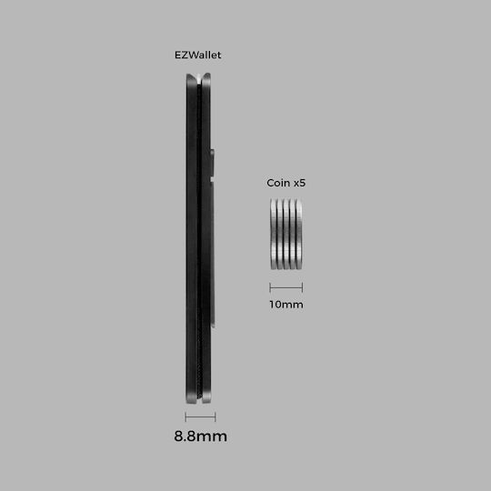 Edizard MagSafe Калъф за карти в Черен цвят
