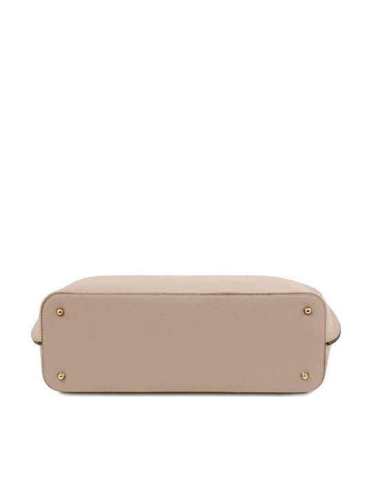 TL Leather Women's Bag Shopper Shoulder Light Taupe