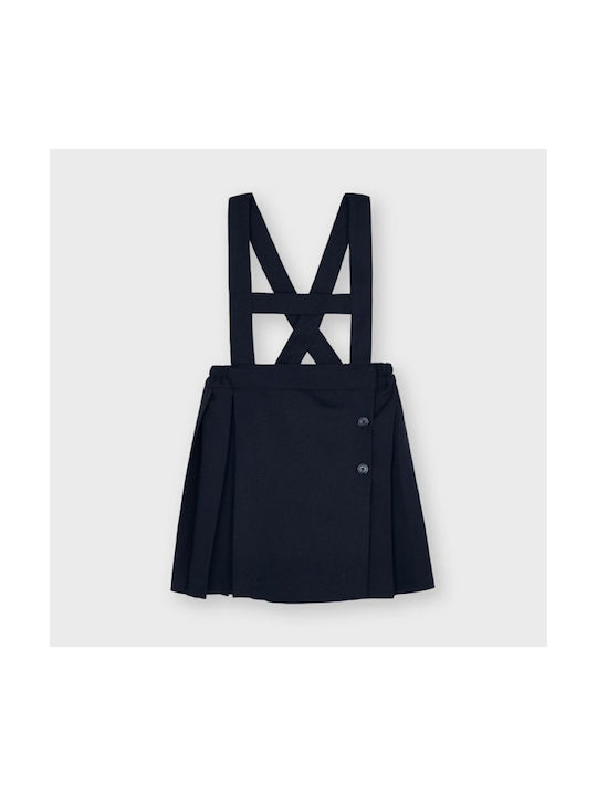 Mayoral Kids Pleated Skirt Navy Blue