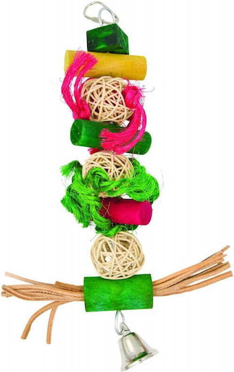 Balls Cubes Hanging Wooden Toy Medium Parrots