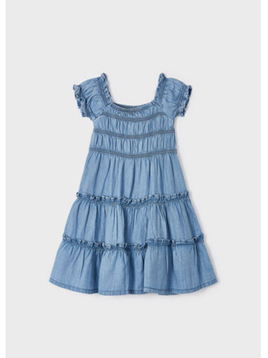 Mayoral Children's Dress Denim Blue