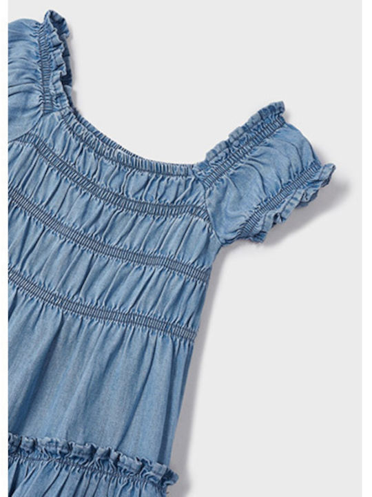 Rochie pentru Copii Mâneca scurta Denim Blue