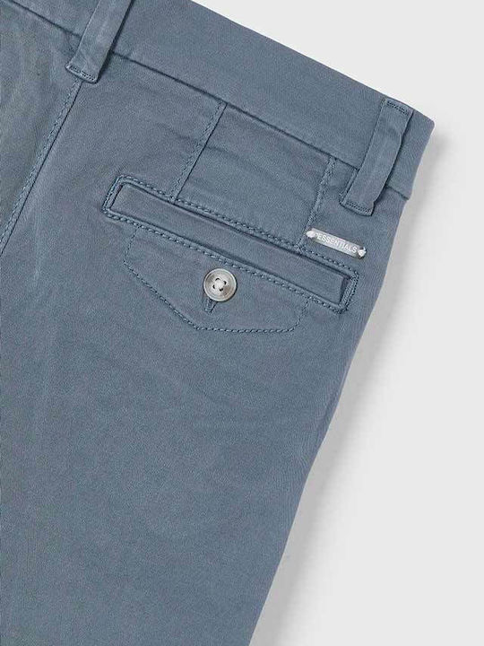 Mayoral Kids' Chino Fabric Pants Gray Basic