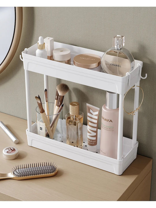 Femmit Rafturi de organizare a bucătăriei Plastic în Alb Culori 36x39x13cm