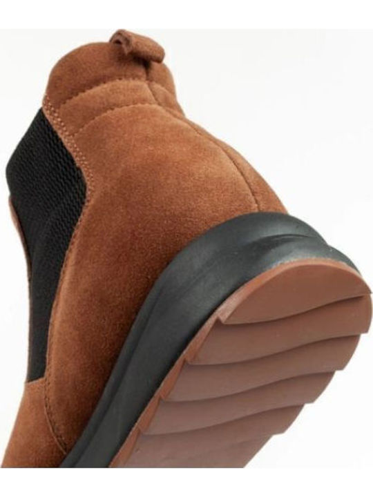 Beverly W Leather Women's Ankle Boots Beige