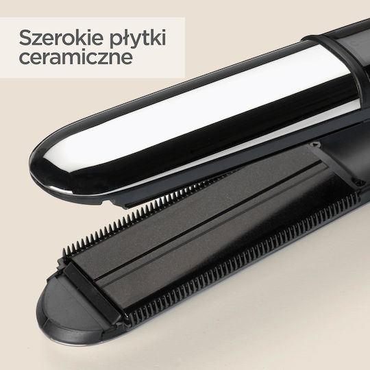 Babyliss ST496E 214384 Hair Straightener with Steam and Ceramic Plates