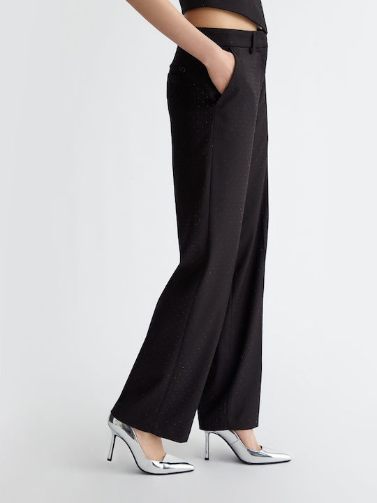 Women's Fabric Trousers Black