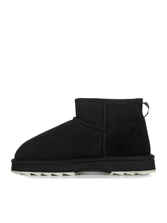 Sharky Micro Ghete Dama De Piele Negru