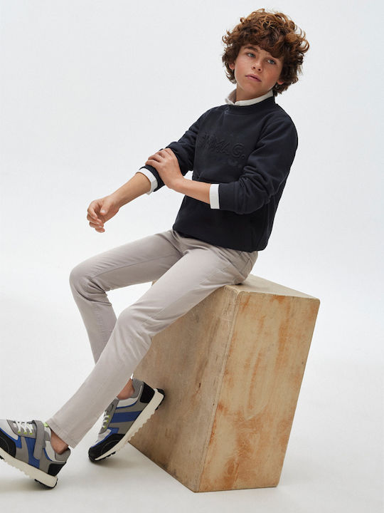 Mayoral Kids' Denim Pants Gray