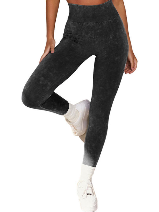 Paulina Training Women's Long High Waist Gray Leggings