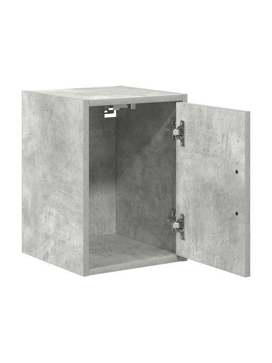 Wandhängendes Wohnzimmer Schrank aus Spanplatte Grau 30x30x41cm