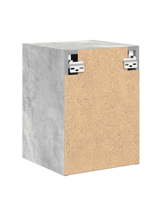 Wandhängendes Wohnzimmer Schrank aus Spanplatte Grau 30x30x41cm