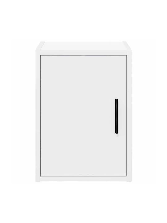 Wall Living Room Cabinet Made of Particle Board White 30x30x41cm