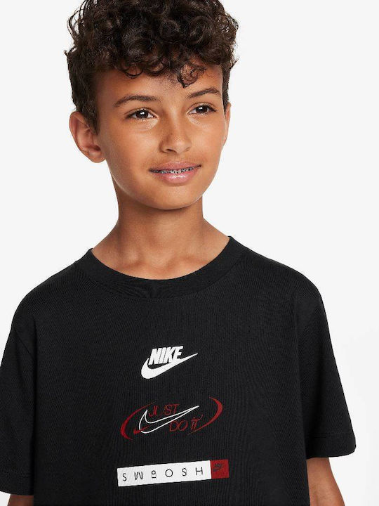 Kids' T-shirt Black Sportswear