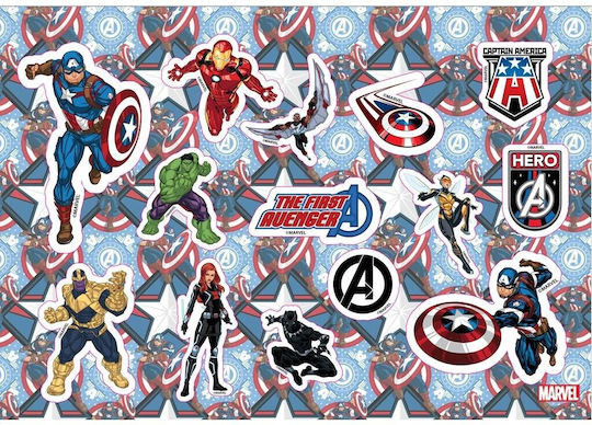 Diakakis Zeichenblöcke Captain America A4 (21 x 29,7 cm) Dunkelblaue Abdeckung