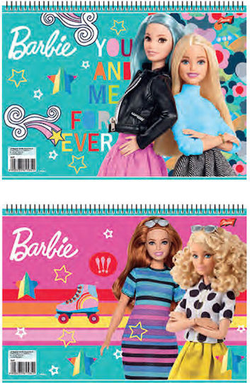 Salko Paper Μπλοκ Ζωγραφικής Barbie A4 21x29.7cm 40 Φύλλα