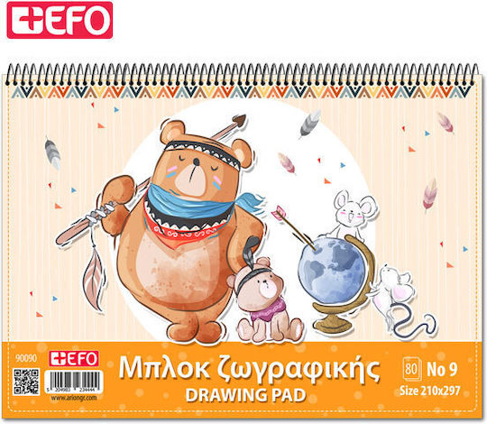 +Efo Bloc de Desen A4 21x29.7cm 80 Foi 1buc (desene și modele diverse)