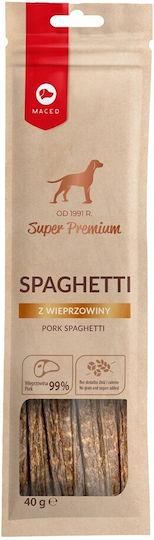Maced Spaghetti Nudeln Hund mit Schweinefleisch 40gr