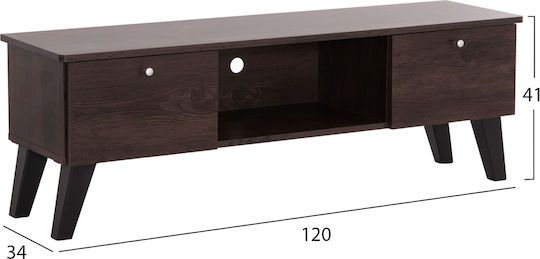 Iren Floor-Standing Walnut-Black 120x32.5x21 cm Iren Floor-Standing Walnut-Black 120x32.5x21 cm