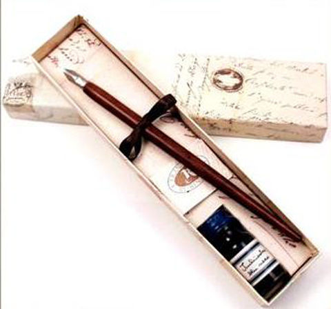Francesco Rubinato Calligraphy Pen Set Black With Black Ink