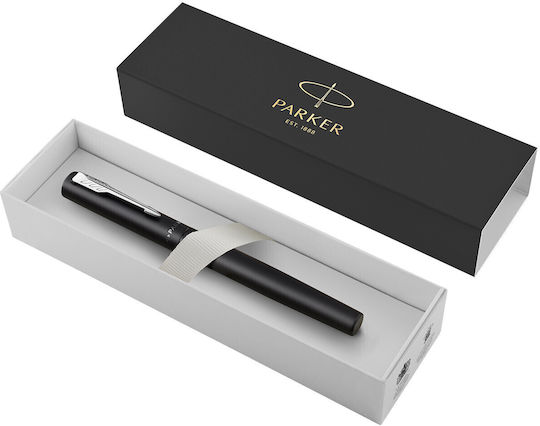 Parker Ρ Vector XL Writing Pen Medium Black made of Aluminum with Red Ink 2159749