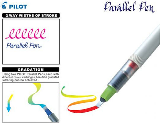 Pilot Πένα Καλλιγραφίας 0.5mm Ασημί με Μαύρο Μελάνι