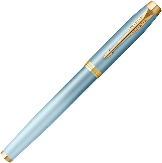 Parker Writing Pen Medium Green made of Brass with Blue Ink