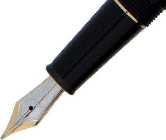 MontBlanc Meisterstück Füllfederhalter Gold mit Schwarz Tintenfarbe