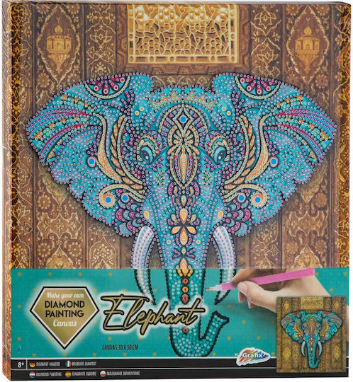 Grafix Canvas Diamond Painting Kit 30x30cm