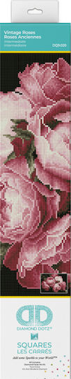 Diamond Dotz Vintage Roses Καμβάς Diamond Painting Κιτ
