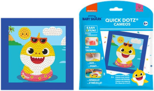 Diamond Dotz Baby Shark 2 Karte Diamond Painting Kit 13x13cm