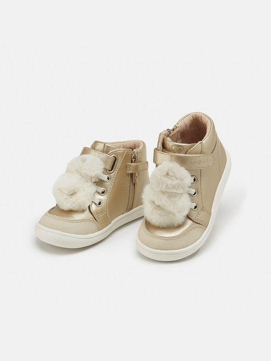 Mayoral Kids Boots with Lace Gold