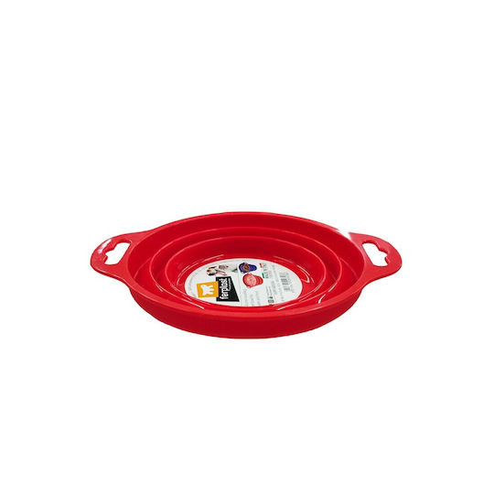 Ferplast Bowl Silicone Food & Water for Dog & Cat 500ml 14cm in Red Color