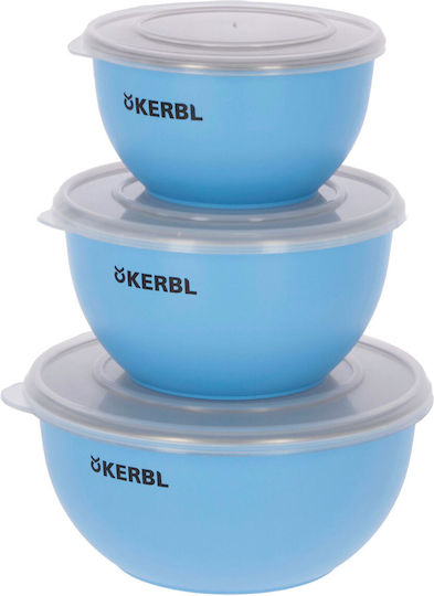 Kerbl Steel Set with Cover Stainless Steel Bowl Food & Water for Dog & Cat 1.2lt in Blue Color
