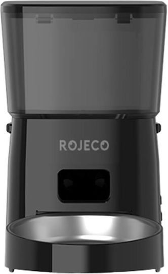Rojeco RWSQ-02 Αυτόματη Ανοξείδωτη Ταΐστρα για Σκύλο & Γάτα 2lt 28.5cm σε Μαύρο Χρώμα