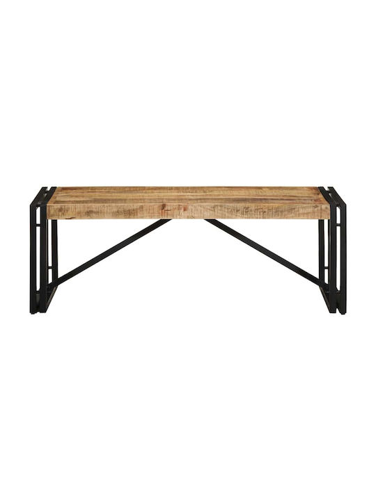 Rectangular Coffee Table from Solid Wood Coffee L100xW50xH35cm.