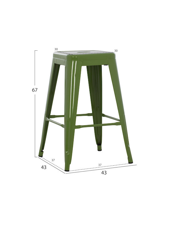 Stool for Bar Outdoor Melita Light Olive Green