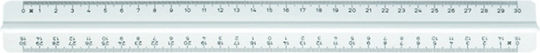 M+R Lineal Kunststoff Transparent 30cm