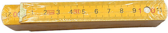 Metron 511.093223 Wooden Folding Ruler 1m