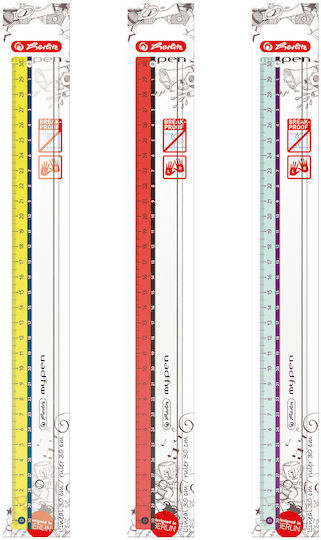 Herlitz Rigla Plastic 30cm (Culori diverse)
