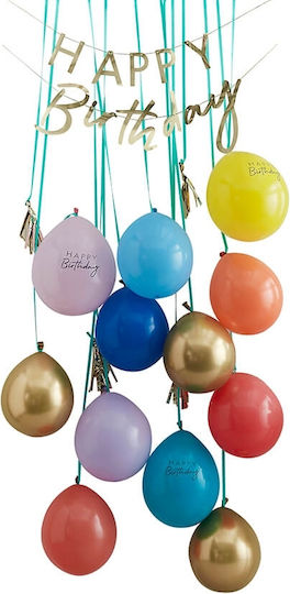 Ginger Ray Balloon Accessories for Party with Theme Happy Birthday