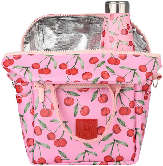 Estia Lunch Bag Save The Aegean Insulated 7lt Cherry Rose