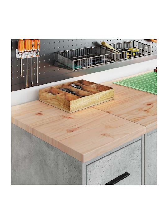 Vidaxl Garage Storage Cabinet 30x51x85 cm Solid Pine Wood Grey