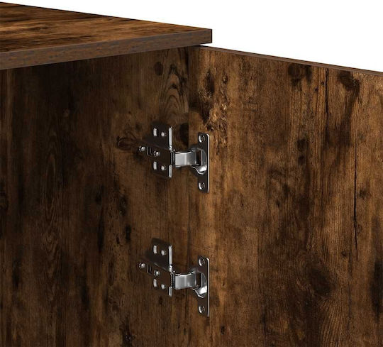 Vidaxl Storage Cabinet Smoked Oak Engineered Wood Smoked Oak 859037