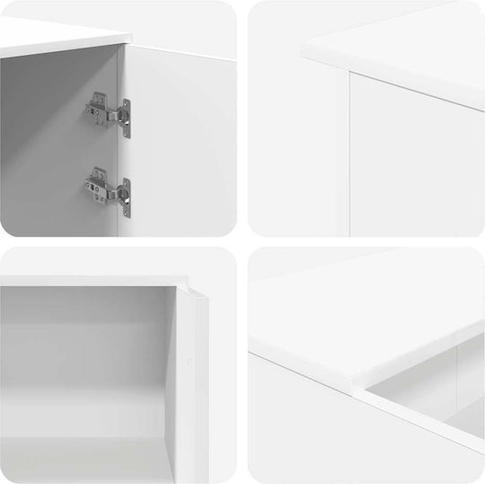 vidaXL Professional Office Reception Desk P180xW50xH103.5cm with Cabinet