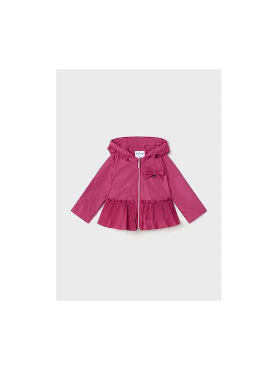 Mayoral Kids Casual Jacket Short with Hood Orchid